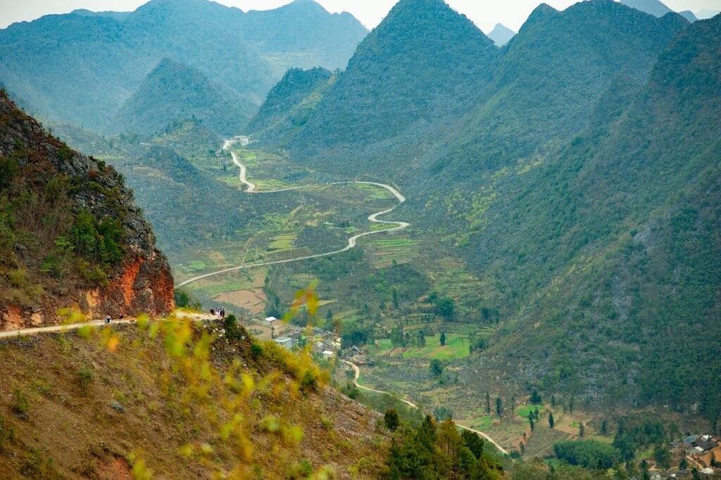 spring, ha giang province, vietnam, travel, nature, mountain, valley