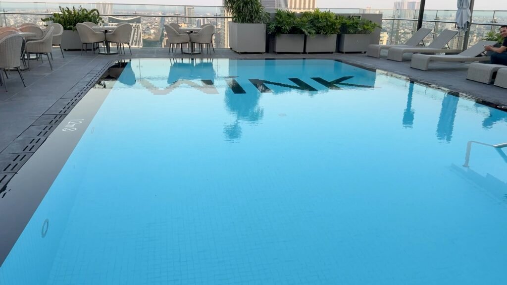 Small rooftop pool at Wink Hai Phong