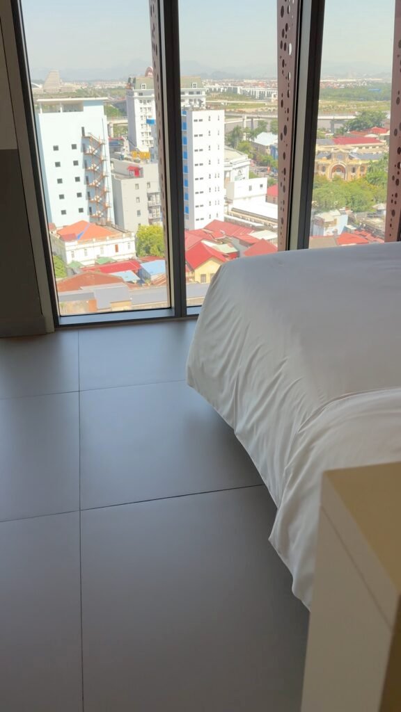 View over Hai Phong from the room window